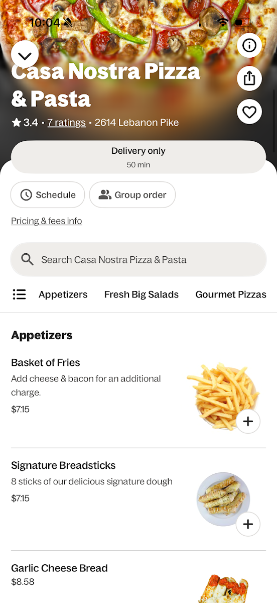 Sicilian Pizza Airport Menu - Image 4